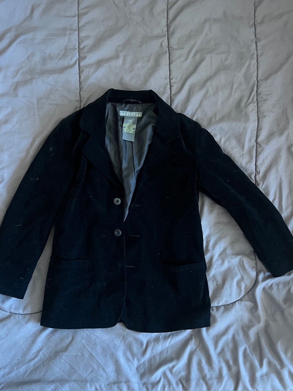 Men's Black Single-Breasted Blazer Jacket